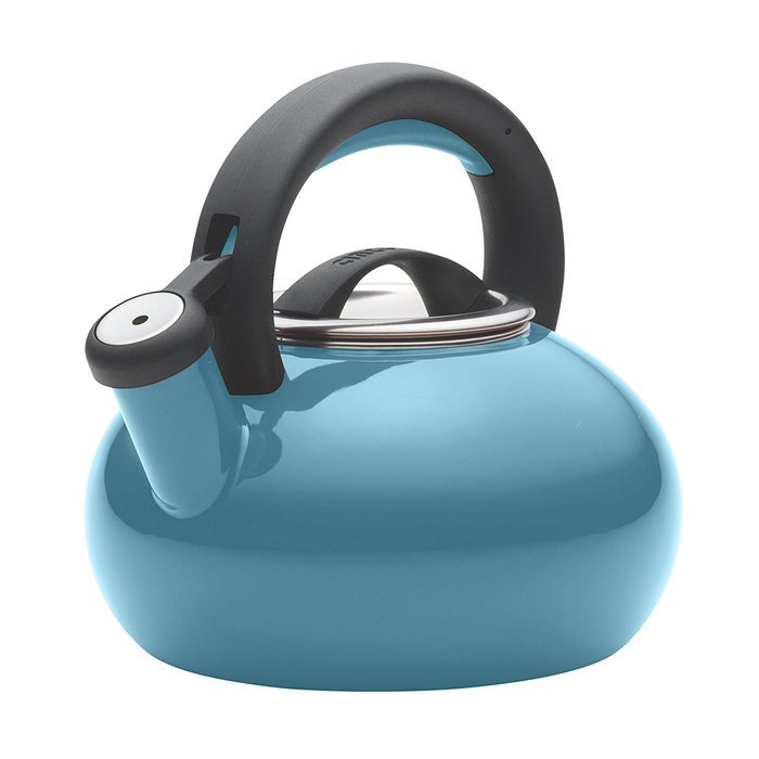 Circulon Teakettles Sunrise Whistling Teakettle, 1 1/2-Quart, Navy Blue N21