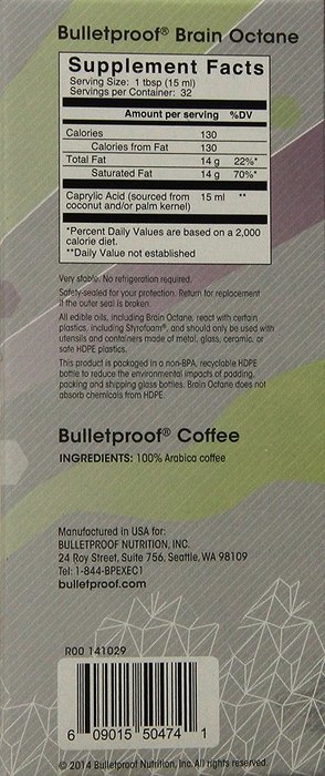 Bulletproof Intro Kit (Amazon Exclusive) 12oz Ground Coffee, 16oz Brain Octane N2