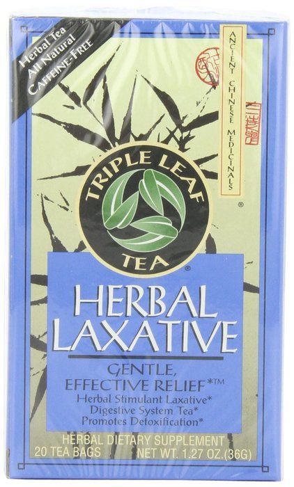 Triple Leaf Tea, Herbal Laxative, 20 Tea Bags (Pack of 6) N3