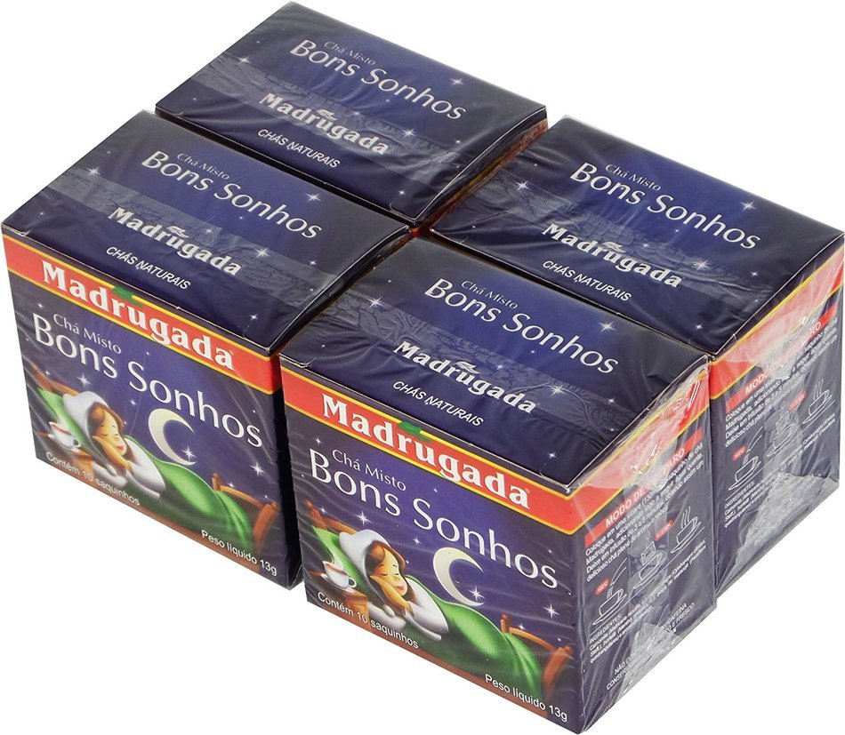 Passion Fruit Tea 10 tea bags - Ch&aacute; de Maracuj&aacute; 10 sach&ecirc;s - Madrugada - 0.5oz (15g) GLUTEN FREE - (PACK OF 04) N15