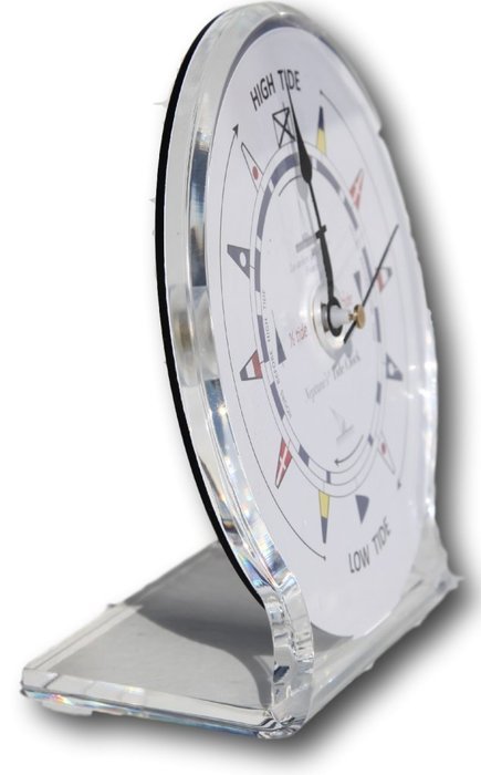 Free standing round desk tide clock