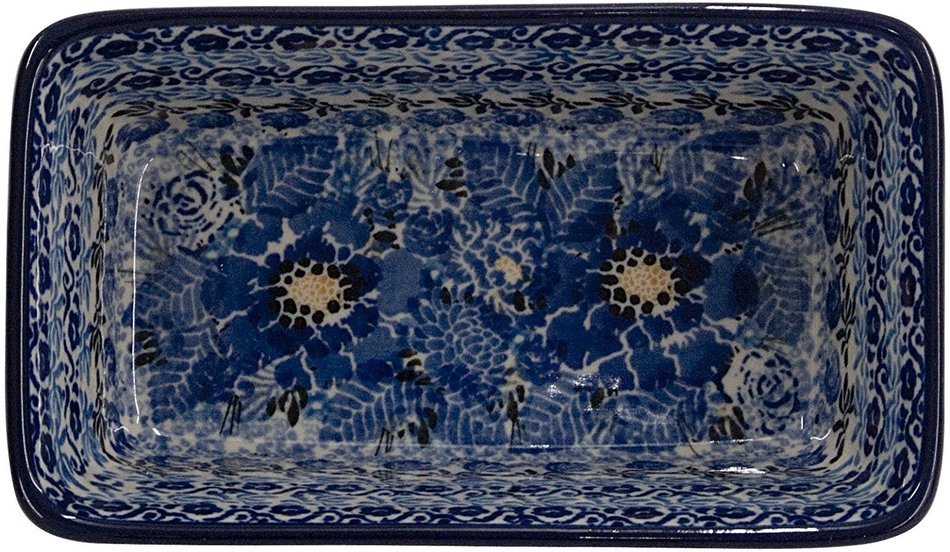 New Polish Pottery Unikat MINI LOAF PAN Boleslawiec CA Pattern U4416 Stoneware N2