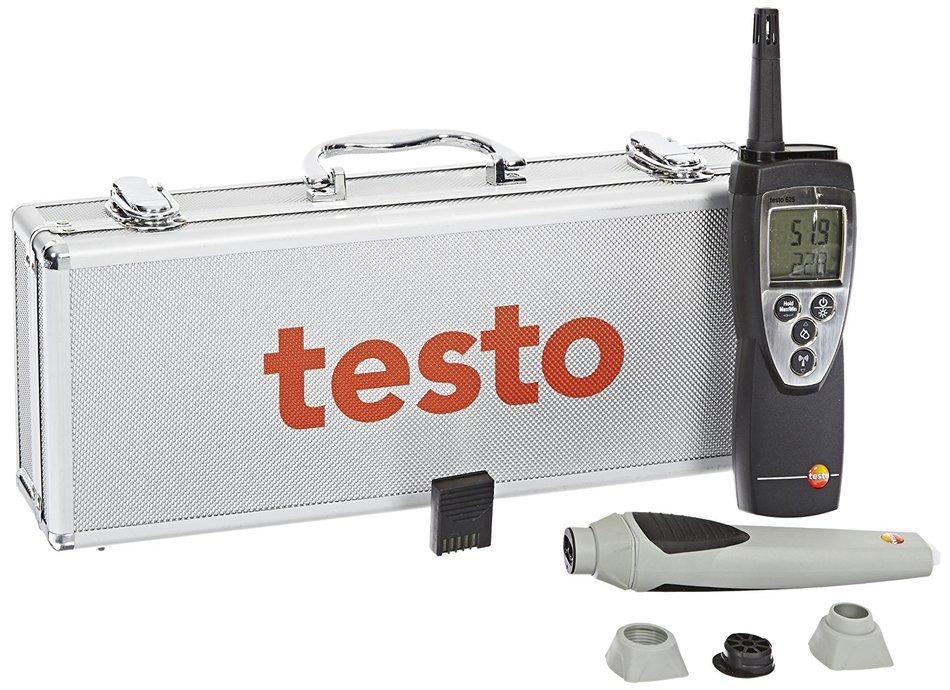 Testo 400563 6251 625 Digital Thermohygrometer Remote Probe Kit