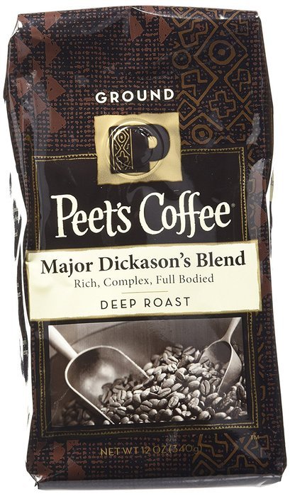 Peet's Coffee Major Dickason's Ground Coffee (Dark), 12 oz