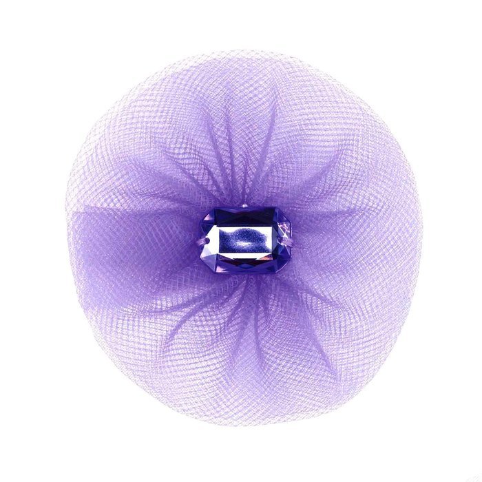 Hortense B Hewitt Tulle Flower Decorations, 5 Count, Purple N8
