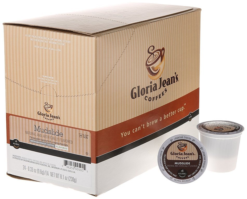 Gloria Jean's Coffees K-Cup Portion Pack for Keurig Brewers, Mudslide, 24 Count N3