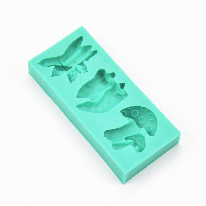 TANGCHU Soft Silicone Cake Mold Vegetable Shape 4.56*2*0.63inch Green N3