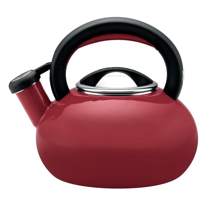 Circulon Teakettles Sunrise Whistling Teakettle, 1 1/2-Quart, Navy Blue N25