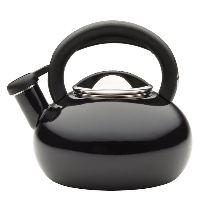 Circulon Teakettles Sunrise Whistling Teakettle, 1 1/2-Quart, Navy Blue N29