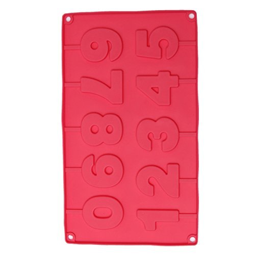 "DIY Numbers Lollipop Mold Chocolate Cake Silicone Fondant Mould" shopping N6