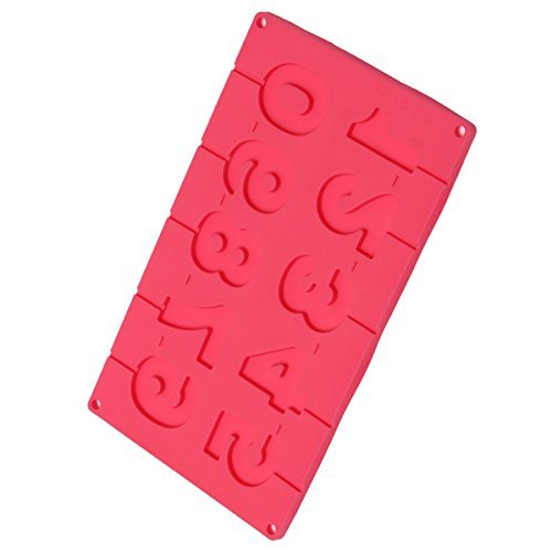 "DIY Numbers Lollipop Mold Chocolate Cake Silicone Fondant Mould" shopping N8