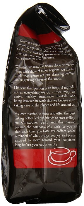 Christopher Bean Coffee Flavored Decaffeinated Ground Coffee, Vanilla Nut Butter Cookie, 12 Ounce