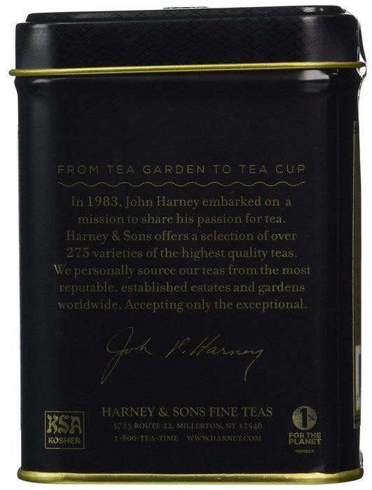 Vanilla Black, Loose Tea in 4 Ounce Tin By Harney & Sons