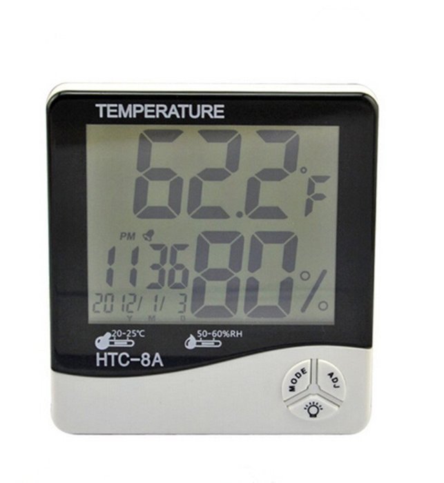 Jofan LCD Night Light Indoor Humidity Monitor Temperature Sensor Hygrometer Thermometer (HTC-8A) N3