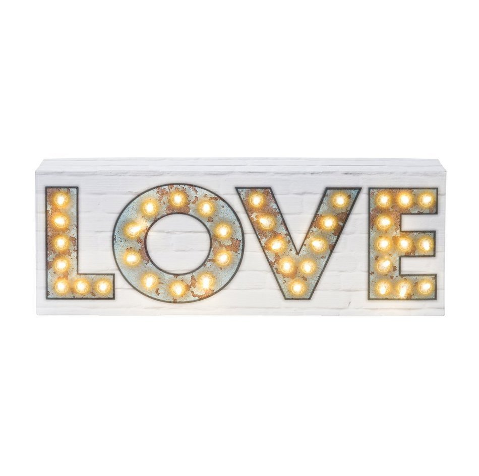 Talking Tables Party Illuminations Love Sign with 40 Led Lights, Multicolor