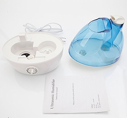 ELECSHELL Ultrasonic Home Aroma Humidifier -2L Air Diffuser Purifier Lonizer Atomizer 110V Blue & White (US Standard) N2