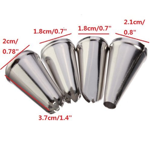 "4PCS Stainless Steel Cake Nozzles Tools" shopping