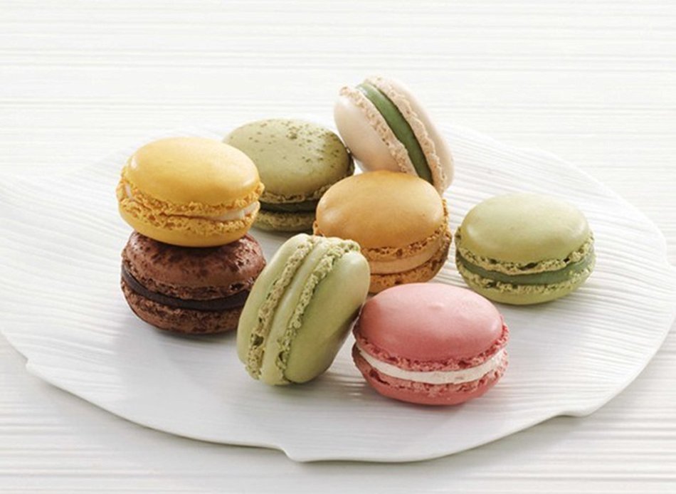 BPA Free 48 French Macaroon Baking Sheet & Decorative Flower Pot Set-DIY Silicone Cake,Cookie Chocolate Maker... N4