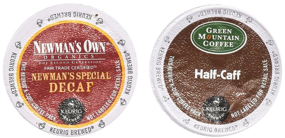 Green Mountain HALF-CAFF & Newman's Own Organics Special DECAF Coffee Variety Pack 48 K-Cups for Keurig Brewers
