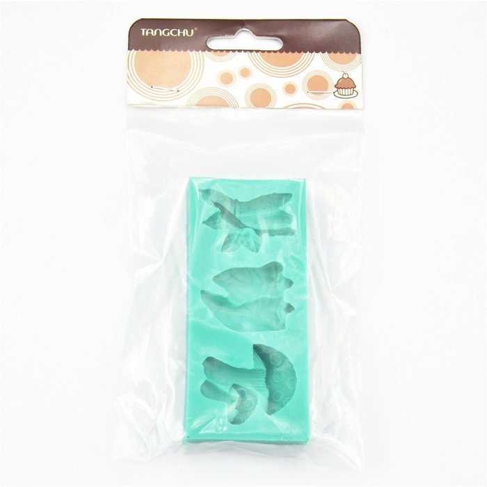 TANGCHU Soft Silicone Cake Mold Vegetable Shape 4.56*2*0.63inch Green N4