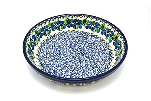 Polish Pottery Baker - Pie Dish - Blue Berries