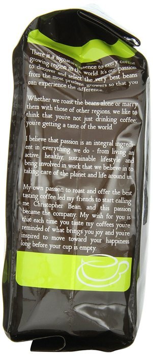 Christopher Bean Coffee Flavored Decaffeinated Ground Coffee, Pumpkin Spice, 12 Ounce