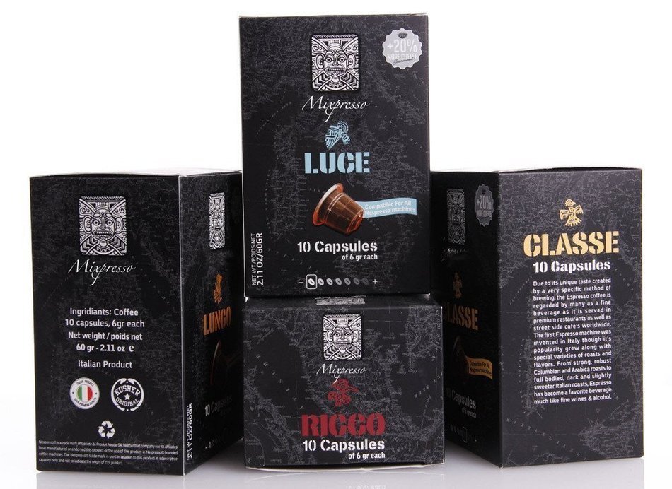 Mixpresso Coffee Nespresso Pods (Compatible) Jumbo Variety Pack (80) N2