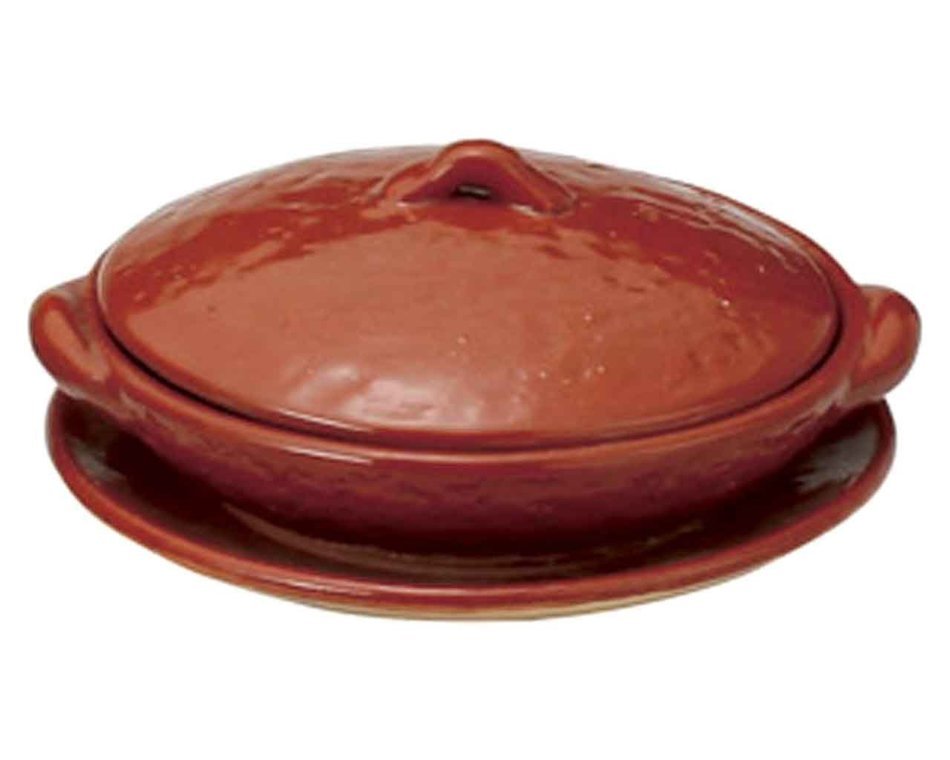 Akaraku for 1-2 persons 5.9inch Donabe Japanese Hot pot Brown Ceramic Made in Japan