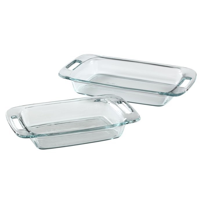 Pyrex Easy Grab 2 Piece Oblong Baking Dish set