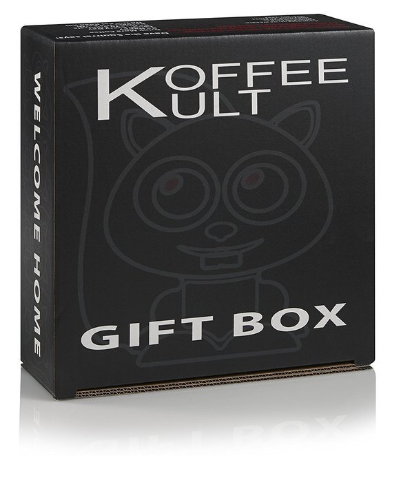 Koffee Kult Coffee Holiday Gift Basket - Variety of 3 Whole Bean Coffee - Dark Roast - Medium Roast - Harrar Coffees N11