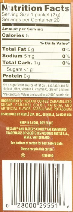 Nescafe Taster's Choice Instant Coffee Hazelnut, 20-Count Sticks, (Pack Of 2) N6