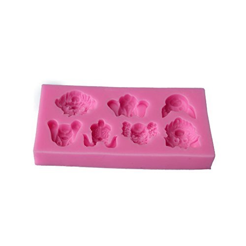 Mr.S Shop DIY Animal Dogs Head Silicone Mold Fondant Chocolate Baking Cake Supplies,Sugar Decoration Tool,Small... N2