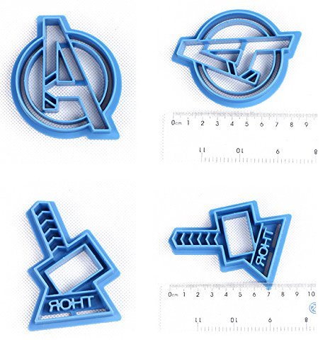 New! Hot style Super hero series The avengers alliance sugar cookie cutter mold 6 PCS/set N2