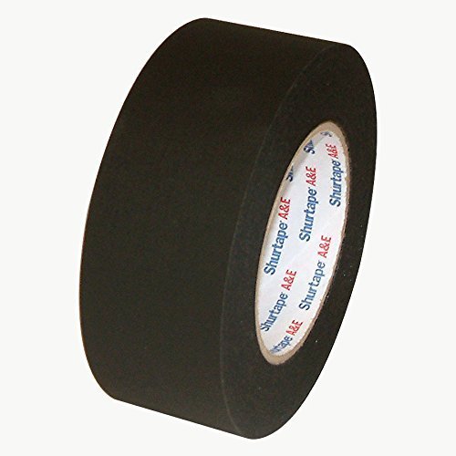 Shurtape CP-743 Matte Black Paper Tape (aka Permacel P-743): 2 in. x 60 yds. (Black) by Shurtape