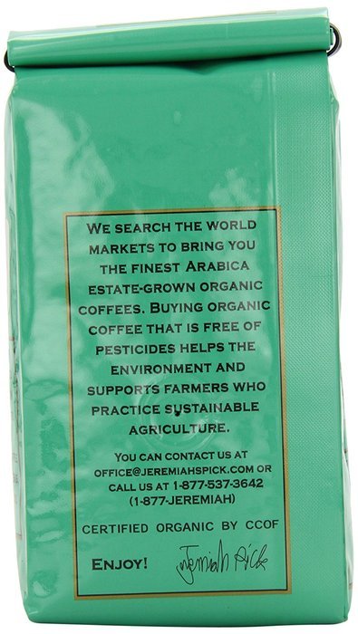 Jeremiah's Pick Coffee Organic Water Processed Decaf, Raisin & Chocolate Round and Robust Whole Bean Coffee,...
