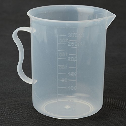 Great Value 250ml High-class Plastic Petiolate Dial Counting Cup for DIY Baking Transparent N4