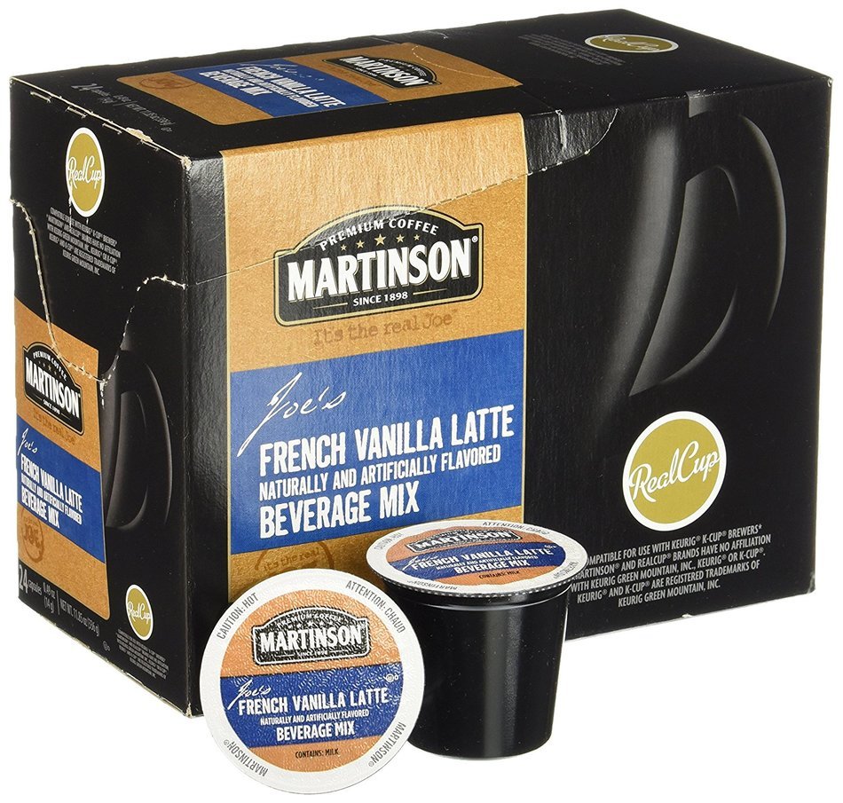 Martinson Latte, French Vanilla, 24 Single Serve RealCups N7
