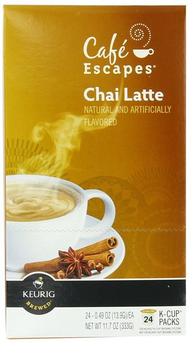 Caf&eacute; Escapes Chai Latte, K-Cup Portion Count for Keurig Brewers, 24-Count N19