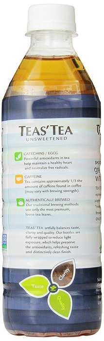 Teas' Tea Unsweetened Jasmine Green Tea, 16.9 Ounce (Pack of 12) N3