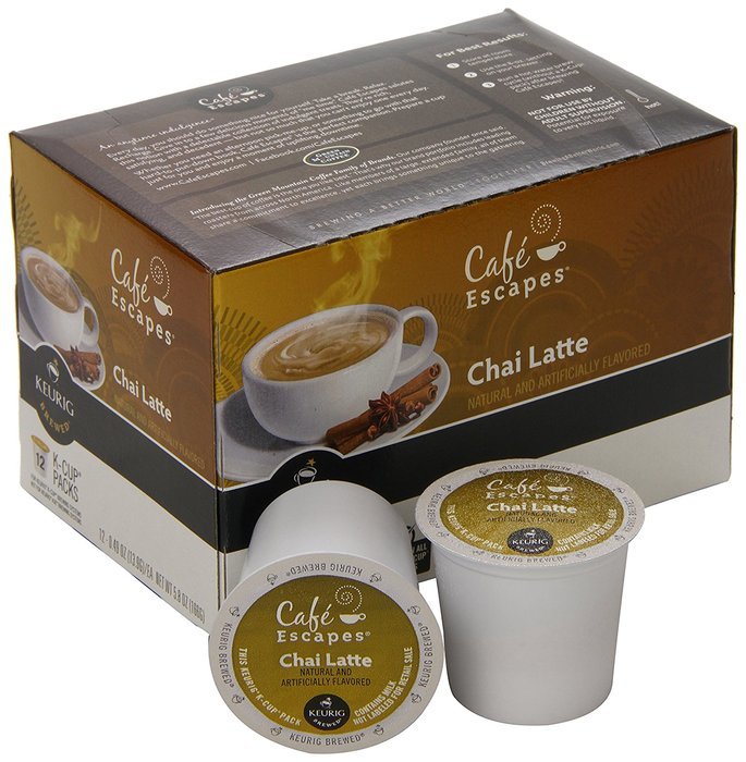 Caf&eacute; Escapes Chai Latte, K-Cup Portion Count for Keurig Brewers, 24-Count N21