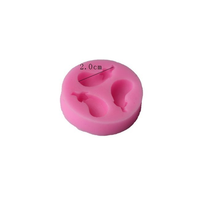 SHINA Vegetables Eggplant Fondant Mold Silicone Sugar Craft Cake Decorating N2