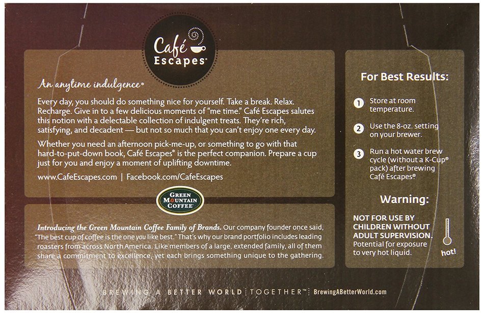 Caf&eacute; Escapes Chai Latte, K-Cup Portion Count for Keurig Brewers, 24-Count N28