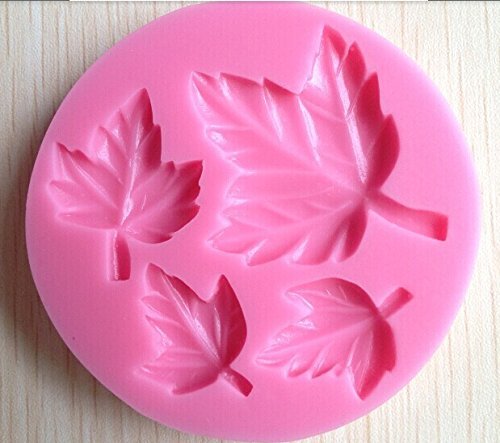 HSE New Arrival Leaf Silicone 3D Flower Mold Fondant Cake Decorating Tools,Four Color Mould, Silicone Soap Mold... N2