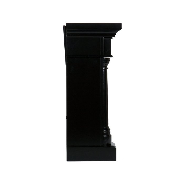 SEI Carrington Convertible Electric Fireplace, Slate/ Black