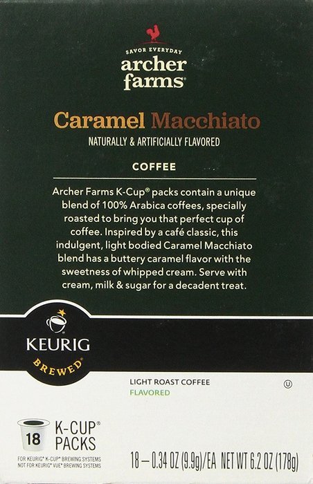 ARCHER FARMS Caramel Macchiato 18 Single Servings