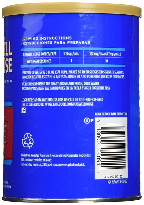 Maxwell House Ground Coffee, Original Roast, 11.5 Ounce N3