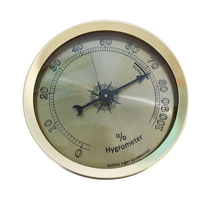 Volenx Cigar Humidor Hygrometer Analog Silver Golden Colors (Silver)
