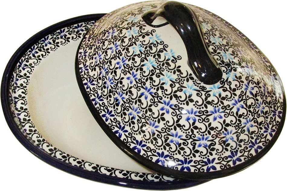 Boleslawiec Stoneware Polish Pottery 10" Covered Baker Eva's Collection "Martina" N4