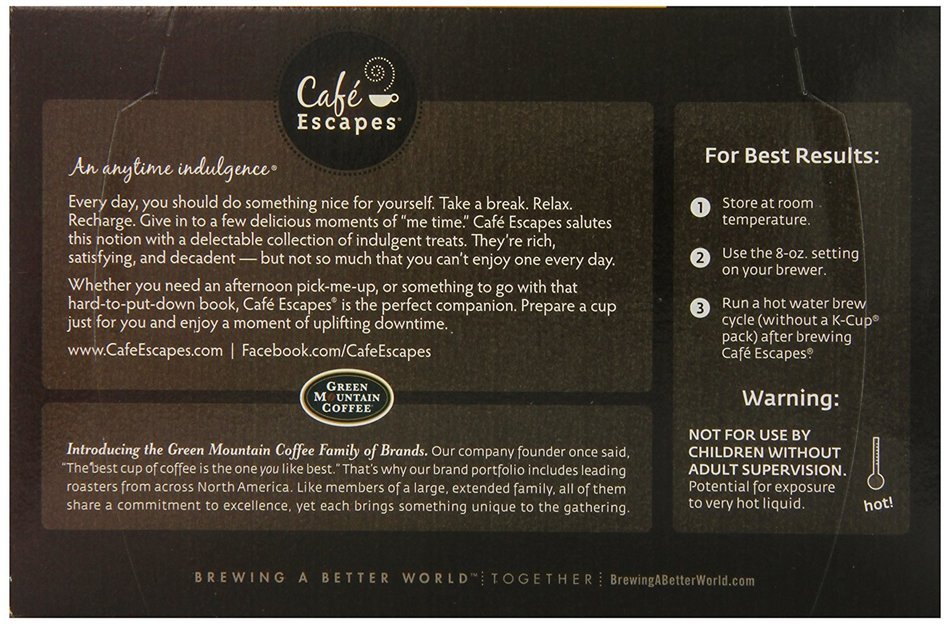Caf&eacute; Escapes Chai Latte, K-Cup Portion Count for Keurig Brewers, 24-Count N40