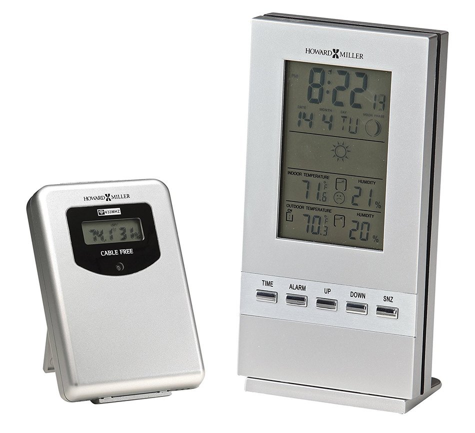 Howard Miller 645-697 Weather Sentinel Table Clock by